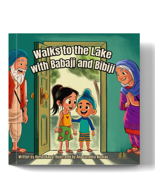 Book cover: Walks to the Lake with Babaji and Bibiji